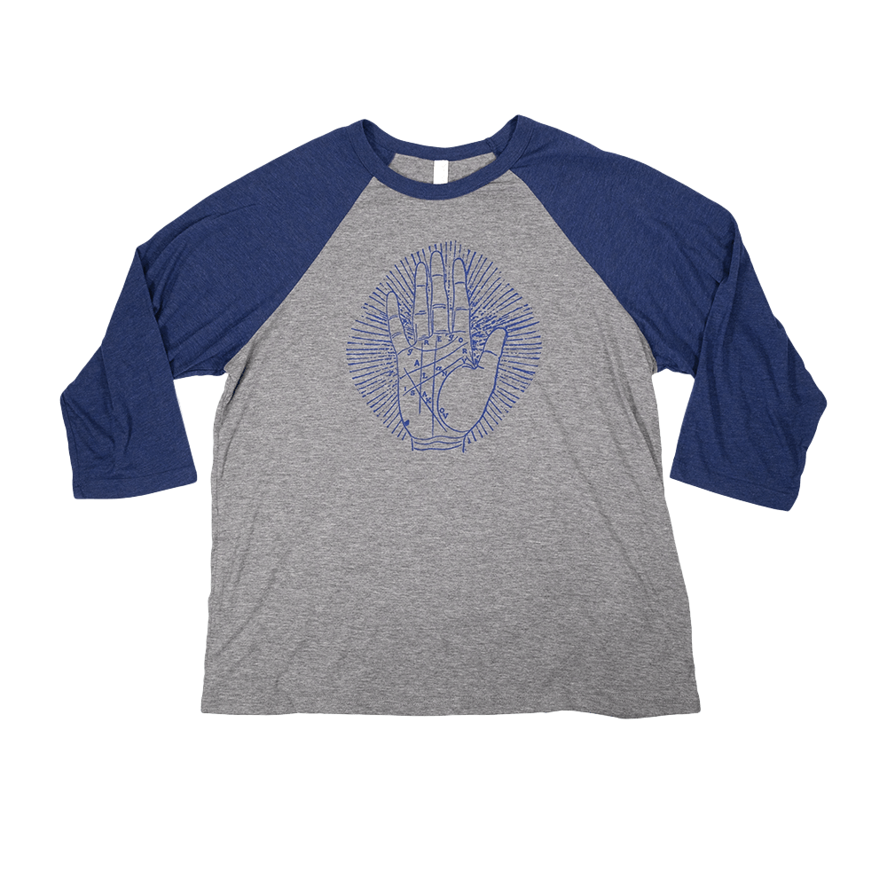 Palm Baseball Tee - Grey/Navy image 0