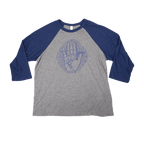 Palm Baseball Tee - Grey/Navy image 0