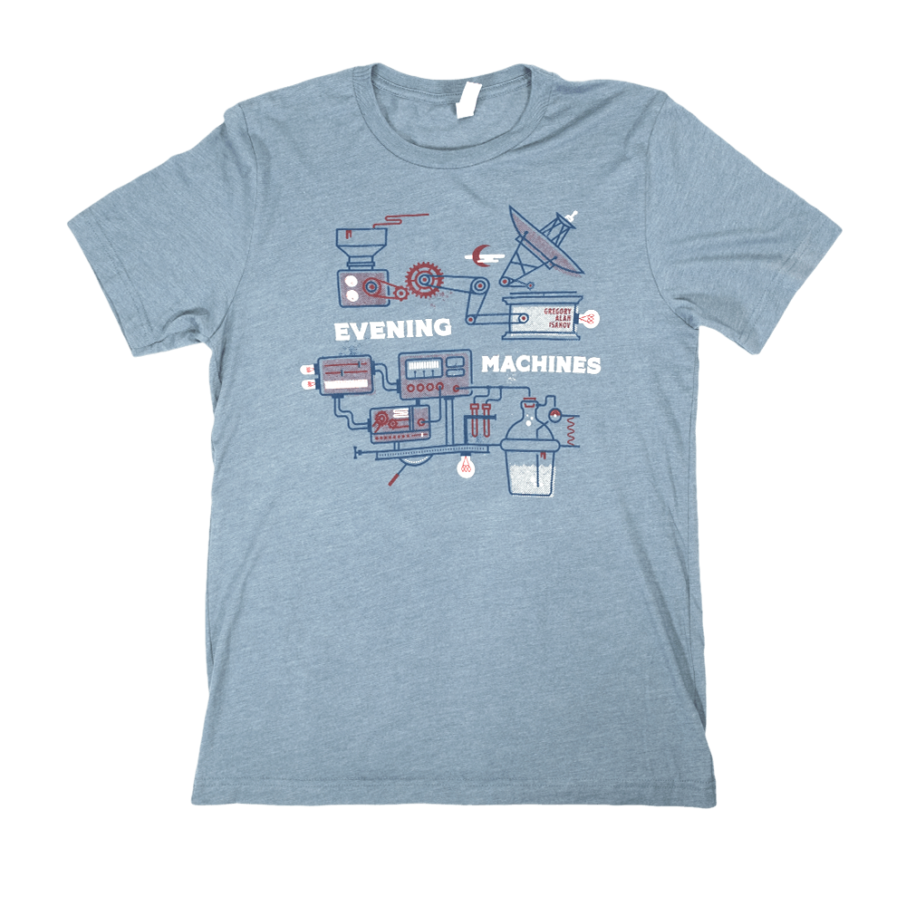 Evening Machines Tee - Blue image 0