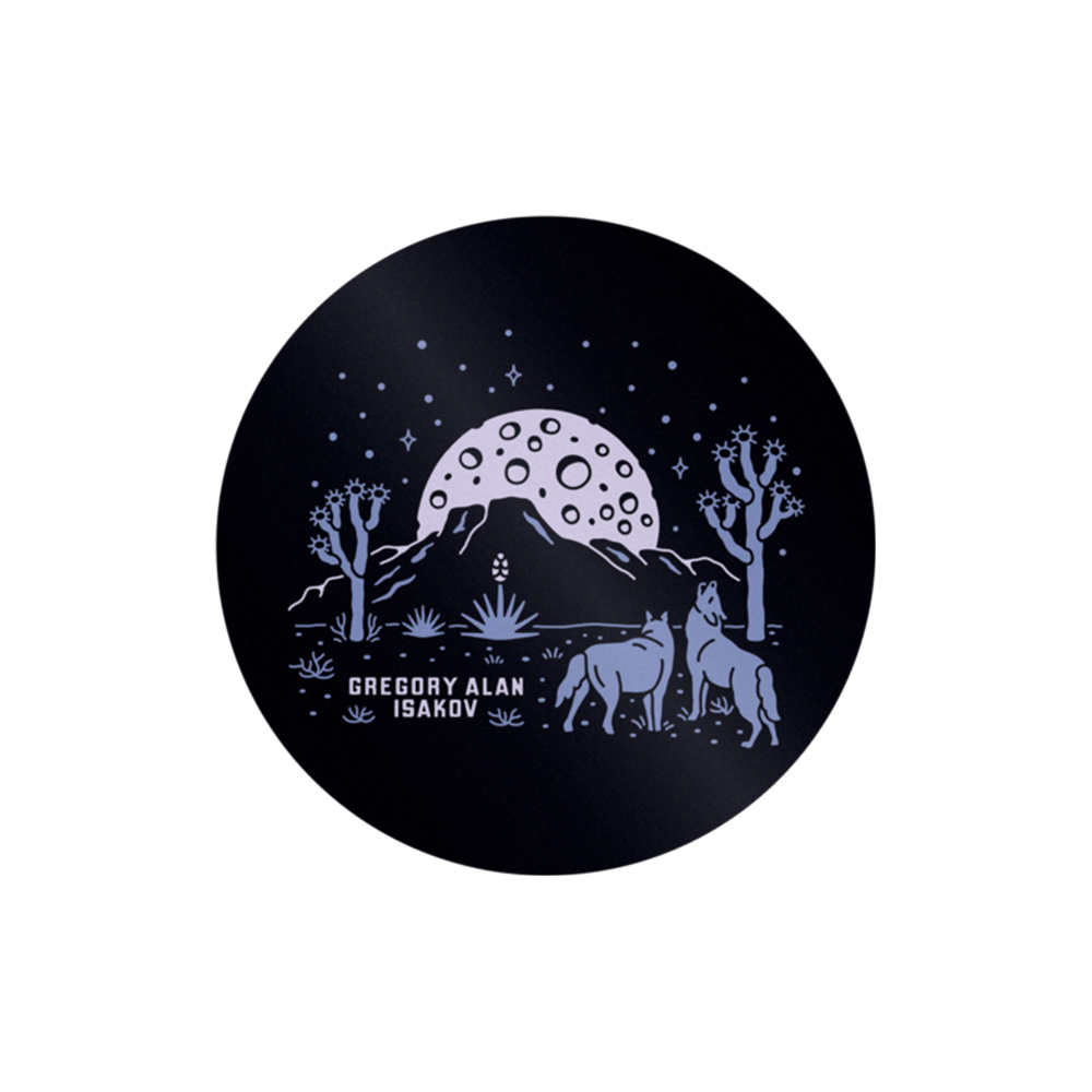 Full Moon in Joshua Tree Sticker image 0
