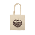 Appaloosa Woodblock Tote Bag - Natural image 0