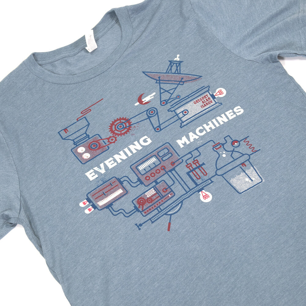 Evening Machines Tee - Blue image 1