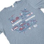 Evening Machines Tee - Blue image 1