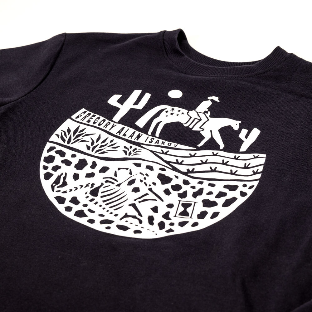 Appaloosa Woodblock Crewneck - Navy image 1