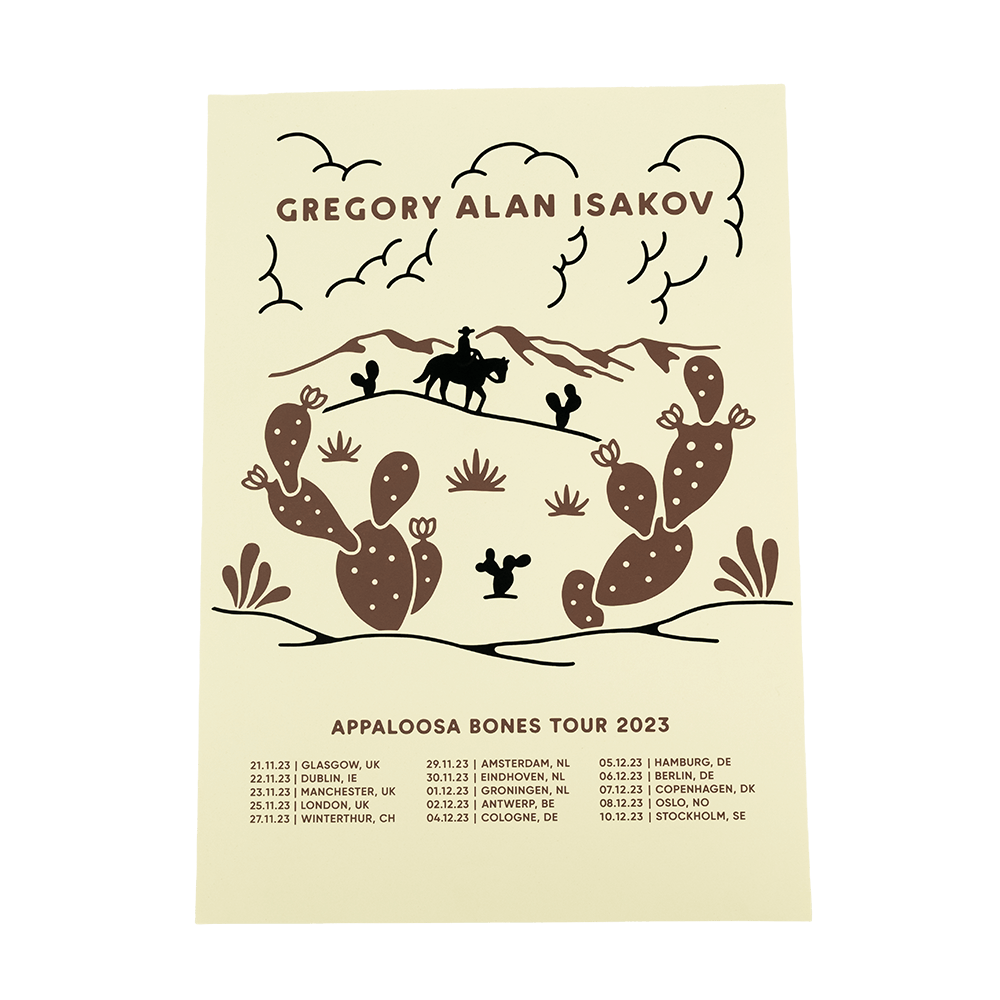 Appaloosa Bones EU/UK Tour Poster 2023 - A2 image 0