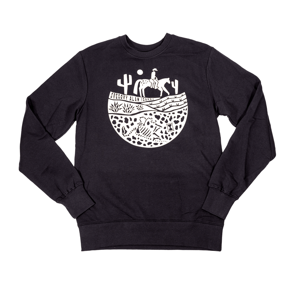 Appaloosa Woodblock Crewneck - Navy image 0