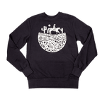 Appaloosa Woodblock Crewneck - Navy image 0